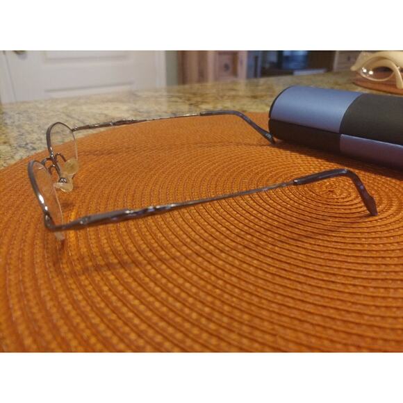 Nicole Miller Eyeglass Frame Half Rimless Bridge 47-19-135 Blue - Picture 3 of 9